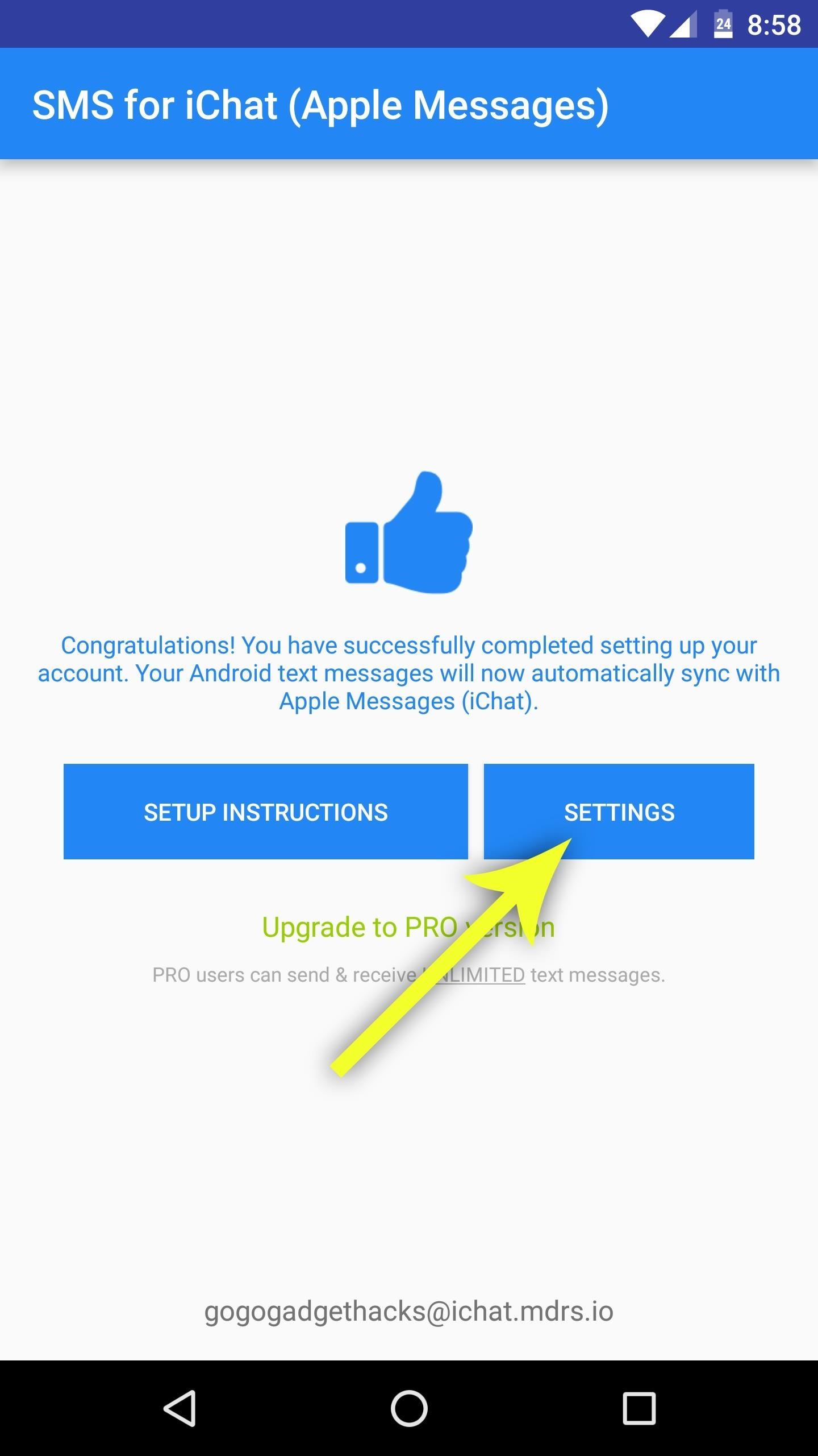 free sms mac to phone